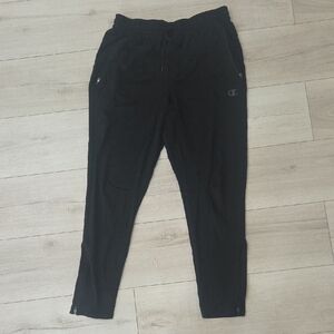 Champion Black Men's Zip Ankle Joggers